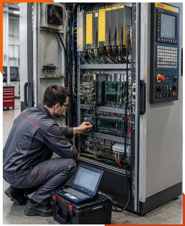 Ремонт систем ЧПУ FANUC промышленных станков в Новом Уренгое