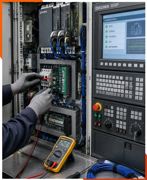 Ремонт систем ЧПУ Okuma OSP в Новом Уренгое